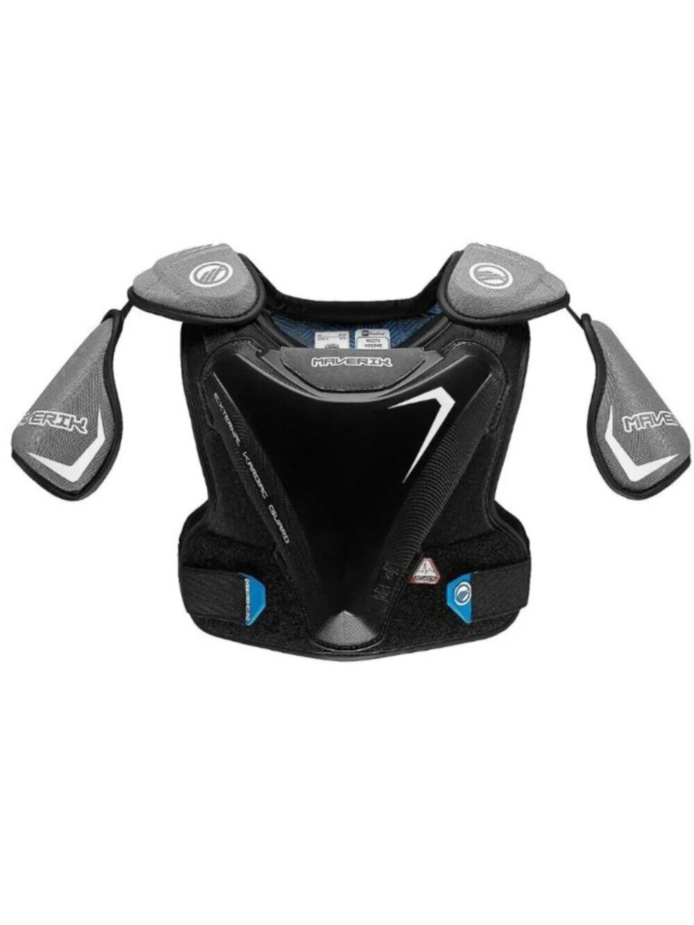 NEW Maverik Charger EKG Padded Lacrosse LAX Chest Shoulder Pads NOCSAE Small NWT